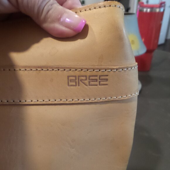 Bree Large Tan Brown Leather Vintage Tote Bag - Picture 4 of 5